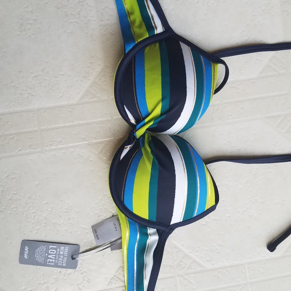 aerie push up bikini swim top NWT